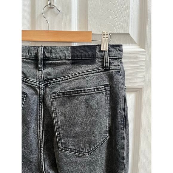 Abercrombie Fitch Size 8 Long Black Wash 90s Straight Ultra High Rise Jean 29x33 - Picture 8 of 14